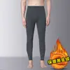 Pantalones deportivos casuales de invierno para hombre, forrados de felpa dorada, para usar al aire libre como capas base, proporcionando calidez