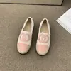 Zapatos de Pescador Estilo Chanel Rosa para Mujer, Zapatos de Suela Gruesa, Nuevos Mocasines de Gama Alta 2025, Zapatos de Temporada Populares para Primavera y Otoño