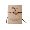 Artículo Popular Transfronterizo: Pulsera de Ocho Planetas y Doce Constelaciones, Pulsera de Piedra Natural Piedra Manchada Azul Negro Venta al por Mayor