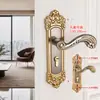 Cerradura de Puerta de Dormitorio Estilo Europeo Cerradura de Puerta Interior sin Taladro Cerradura de Puerta Doméstica Puerta de Madera Manija de Puerta Universal Reemplazo de Cerradura de Puerta Vieja Otro