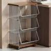 Estante de Almacenamiento para Cocina, Carrito Pequeño, Cesta de Verduras de Múltiples Niveles, Organizador de Frutas y Condimentos, Organizador de Snacks para Rellenar Espacios en Casa