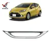 Adecuado para Toyota 21 Aqua Parachoques Trasero Modificado Luz Antiniebla Marco Decorativo Brillante Galvanizado Cubierta Especial para Luz de Freno