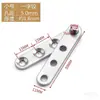 Bisagra Oculta Minimalista Engrosada de Acero Inoxidable para Puertas de Madera, Herrajes de Bisagra Universales de 360 Grados