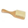Set de Cepillo Cuadrado de Lana y Peine de Cojín de Aire al por Mayor para Limpieza Facial y Cuidado del Cuero Cabelludo, Peine de Tabla Grande de Madera para Rizos Que No Daña el Cabello