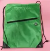 Mochila Sacola Colorida Lisa de Poliéster com Cordão Bolsa Esportiva de Nylon para Evento de Maratona Logo