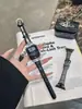 Correa de Cuero con Patrón de Bambú Estilo Emperatriz Occidental Adecuada para Apple iWatch 11ª Generación 10/987Ultrase