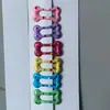 Pinzas para el Cabello con Forma de Hueso de Colores Caramelo, Pinzas de Colores para el Cabello, Mini Pinzas Dopamina para Flequillo, Pinzas Laterales, Adornos Lindos para el Cabello de Niños