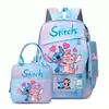 Nueva Mochila Estudiante Stitch para la Temporada de Regreso a Clases Ligera y que Reduce la Carga Gran Capacidad para Grados 1-6 Niños y Niñas Bolso de Hombro