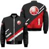 Otoño e invierno transfronterizo comercio exterior nuevo para hombre logotipo 3D impresión digital chaqueta bomber para hombre traje deportivo de béisbol para hombre