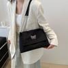 Bolsa Nueva de Gran Capacidad 2026, Bolso de Hombro con Lazo Bordado Estilo Coreano, Bolso de Moda con Cadena Casual para Viajes Diarios con Estilo