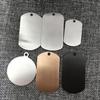 Branco Aço Inoxidável Escovado Dog Tag Venda por atacado Personagem Carteira de identidade Pet Pingente Publicidade Presente logotipo Presente Gravura Presente