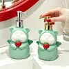 Frasco Dispenser de Sabão de Porquinho Fofo e Macio, Frasco para Álcool em Gel, Frasco Vazio Tipo Pump, Dispenser Criativo para Sabonete Líquido e Loção