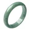 Pulseira de Jade Verde Natural com Padrões Florais, Pulseira de Jade de Guizhou, Pulseira de Jade de Vendedor de Rua, Pulseira de Jade Feminina, Joias, Cerâmica de Jade