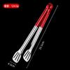 Aço inoxidável silicone grau alimentício engrossado churrasco clipe alimentos clipe bife clipe anti-escaldamento mão multifuncional pão clipe