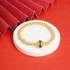 Oro Arena Esmalte Antiguo Pulsera Collar Mil Li Jiangshan Estilo Nacional Temperamento Retro Joyería de Mano Accesorios de Alto Sentido Joyería