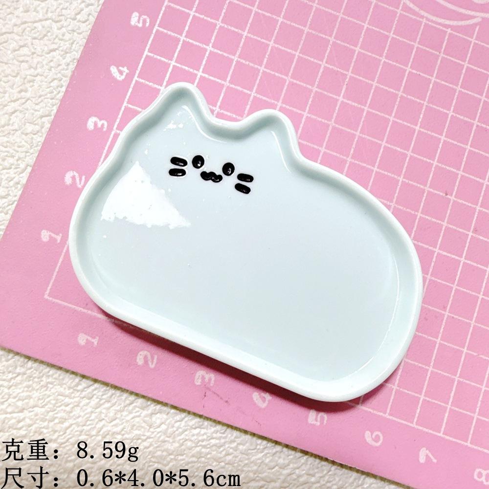 5#蓝色---猫猫盘子