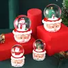 Papai Noel Popular com uma barba grande, bola de cristal brilhante, ornamento de artesanato de resina criativo para crianças, um presente para amigos