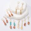 Nuevos Pendientes de Joyería de Concha Natural, Aleación y Grava Estilo Playa Vacaciones Oceánicas Retro para Mujer Pendientes de Estilo Étnico