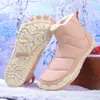 Botas de Nieve Nuevas Transfronterizas Cálidas para Exteriores de Pareja Zapatos de Algodón Impermeables Resistentes al Desgaste Forrados de Felpa Engrosados A prueba de Frío Casuales para Senderismo