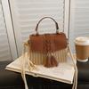 Bolsas Femininas 2026 Outono Nova Tendência Pequena Quadrada de Mão de Nicho Bolsa de Palha de Praia Casual Moda Bolsa Transversal