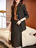 Jaqueta de Terno Casual com Senso de Design Feminina Primavera e Outono 2023 Novo Estilo Coreano Moda Fenda Traseira Solta Top de Terno