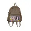 Mochila Transparente Mini Fofa Estilo Japonês Pequena Bolsa para Lanches Mochila Escolar Pequena para Meninas do Ensino Fundamental