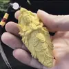 Adorno de Talla en Madera de Guanyin de las Mil Manos de Ciprés Talla en Madera Maciza Artesanías Chinas Guanyin Decoración del Hogar Ocho Santos Patronos