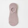 Atacado Meias de Barco de Verão em Malha Vazada Cor Sólida Meias Invisíveis Femininas para Ar Condicionado Finas Rasas de Silicone Antideslizantes Meias de Barco