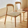 Mesa e cadeiras de jantar de madeira maciça nórdica estilo Wabi-sabi mesa de jantar retangular de tronco de árvore B&B restaurante sala de estar jantar e mesa de estudo integrada
