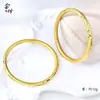 Pulseira Anel Liso Escama de Dragão de Gelo Quebrado, Método Antigo Ouro de Areia Estrutura Circular Sólida, Banho de Ouro Cobre, Estilo Feminino, Retro Chinês Novo Atacado