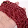 Cuentas redondas pequeñas de 2/3 mm, cristal natural, ágata, turquesa, para pulsera, collar DIY, venta al por mayor, cuentas sueltas, accesorios de joyería