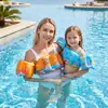 Novo colete salva-vidas de braço de desenho animado de verão para nadar na piscina, aprender a nadar, braçadeiras flutuantes infláveis espessadas para crianças e pais