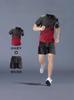 Traje de Ropa Deportiva de Verano para Hombre para Correr de Manga Corta de Seda de Hielo Verano de Secado Rápido Traje de Baloncesto Ropa de Fitness de Pluma Pantalones Cortos