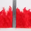 Directo de fábrica pieza de rasgar fuego tela de plumas accesorios hechos a mano diy ropa falda plumas decorativas venta al por mayor