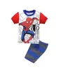 Ropa de Casa Manga Corta para Niños con Historia de Aviones Traje de Verano para Niños Traje para Aire Acondicionado Pijama de Dibujos Animados C04