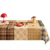 Mantel Estilo Americano Vintage Tapete de Mesa Dopamina Lujo Ligero Estilo Retro de Gama Alta Mantel Decorativo Resistente a las Manchas para Mesa de Comedor Cafetería