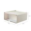 Caja de Almacenamiento de Mano Escritorio Transparente Tipo Cajón Apilable Plástico A Prueba de Polvo Caja Ciega Muñeca Muñeca Estante de Exhibición