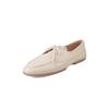 Zapatos de Trabajo de Cuero Genuino Lavado Estilo Británico 2025 Otoño Tacón Medio Grueso Puntera Cuadrada Zapatos de Cuero Genuino de Corte Profundo para Mujer
