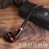 Cachimbo de Resina Personalizável a Laser com Enfeite de Anel de Luz de Lagarto, Cachimbo Longo, Cachimbo de Fumar Vintage, Cachimbo Criativo Tradicional