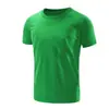 Camiseta Europea Talla Grande 2024 para Hombres y Mujeres, Cuello Redondo, Manga Corta, Camiseta Lisa Nueva, Estilo Básico, Capa Base Simple
