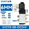 Válvula Solenoide Zhengtai 4V210-08 Válvula de Control Direccional Neumática de Dos Posiciones Cinco Vías Válvula de Control Solenoide DC24V AC220V