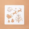 Série original de Natal Renda Régua Modelo Cartoon Elk Árvore de Natal Oco Enchimento Tabuleiro Crianças Papel de Carta Manuscrito Jornal