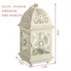Estilo Europeu Ferro Forjado Vidro Pastoral Retro Vento Lâmpada Suporte de Vela Ornamento Nórdico Romântico Casa Suporte de Vela Lanterna Decorativa