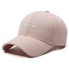 Sombrero Rojo Simple Letra Gorra con Visera para Mujer Primavera y Otoño Protección Solar Sombrero para el Sol Gorra de Béisbol para Hombre Transfronterizo