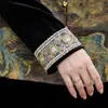 Roupas de alta qualidade e elegantes para mulheres de meia-idade, novo conjunto de colete estilo chinês, novo modelo de outono 2026, luxuoso conjunto de três peças estilo nacional para mães