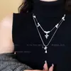 Collar de Perlas y Estrellas para Mujer, Diseño de Nicho Moderno, Lujo Ligero, Cadena Dulce y Fresca para Clavícula, Nuevo Modelo 2026 Cadena para el Cuello