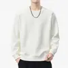 Sudadera Básica Sencilla de Peso Pesado de Marca de Alta Gama Tendencia para Hombre Negro Albaricoque Lista para Usar Estilo Casual Sin Capucha