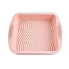 Forma de silicone para bacia quadrada faça você mesmo ferramentas de cozimento de qualidade alimentar resistente a altas temperaturas assadeira de forno molde de bolo de silicone