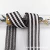 Nuevo Popular 2.5cm Raya de Color Encaje de Punto de un Lado Doble Color Pantalones Zapatos y Sombreros Poliéster Gancho Cinta Ropa Cinta