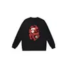 Bape Ape Head marca de moda unisex cuello redondo manga larga algodón estampado holgado chaqueta sudadera de otoño e invierno para hombre